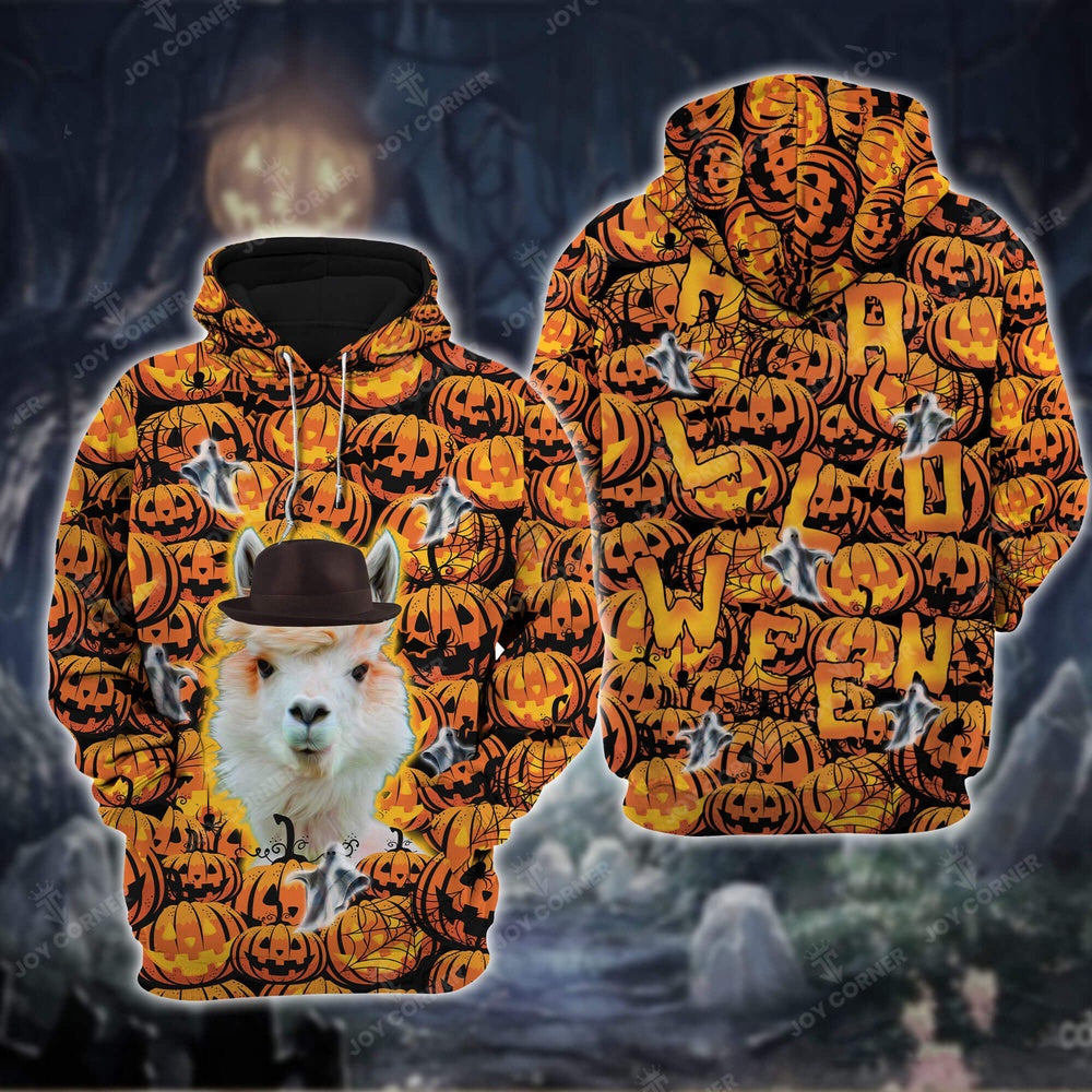 Llama Halloween 3D Shirt, Farmer Hoodie, Farm Themed Shirts, Farm Tee Shirts