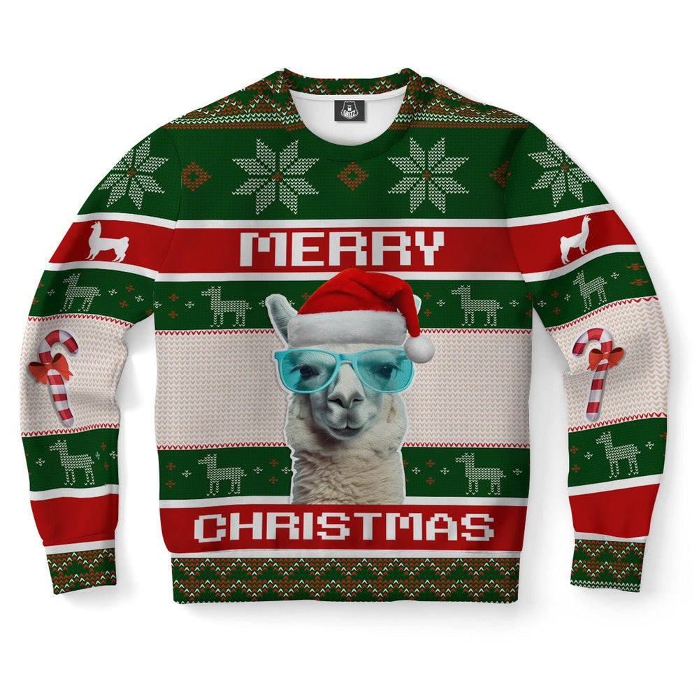 Llama Xmas Ugly Christmas Sweater, Christmas Ugly Sweater, Sweater Xmas, Ugly Sweater