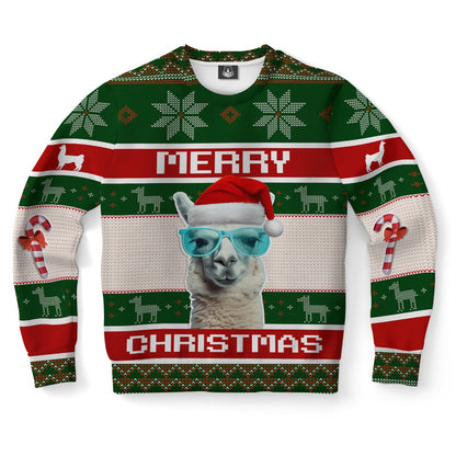 Llama Xmas Ugly Christmas Sweater, Christmas Ugly Sweater, Sweater Xmas, Ugly Sweater