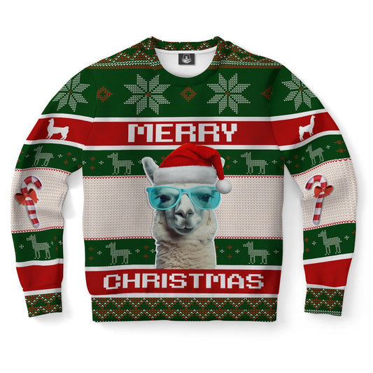 Llama Xmas Ugly Christmas Sweater, Christmas Ugly Sweater, Sweater Xmas, Ugly Sweater