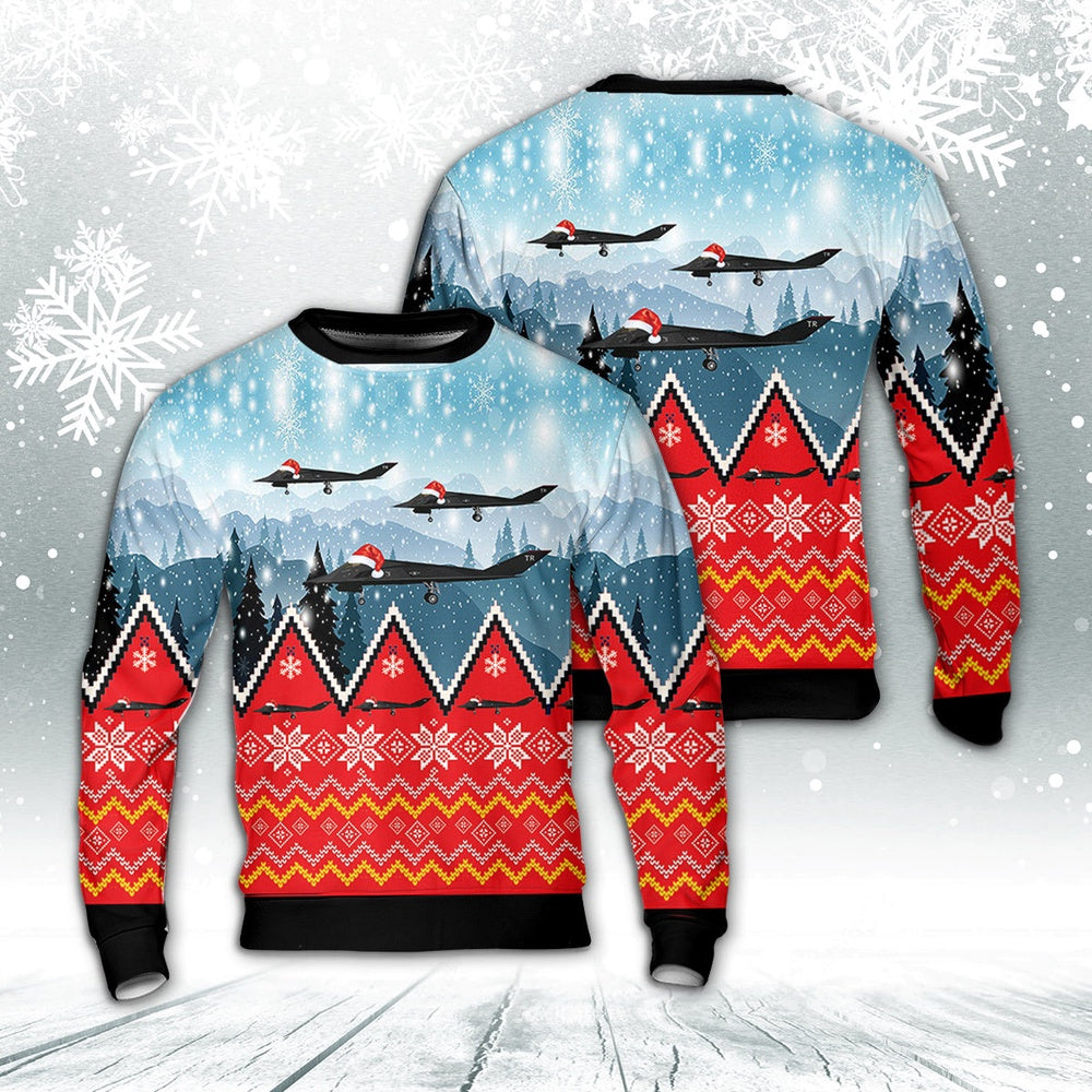 Lockheed Martin F-117A Nighthawk “Knight 1” Tonapah Christmas Sweater, Christmas Ugly Sweater, Sweater Xmas, Ugly Sweater