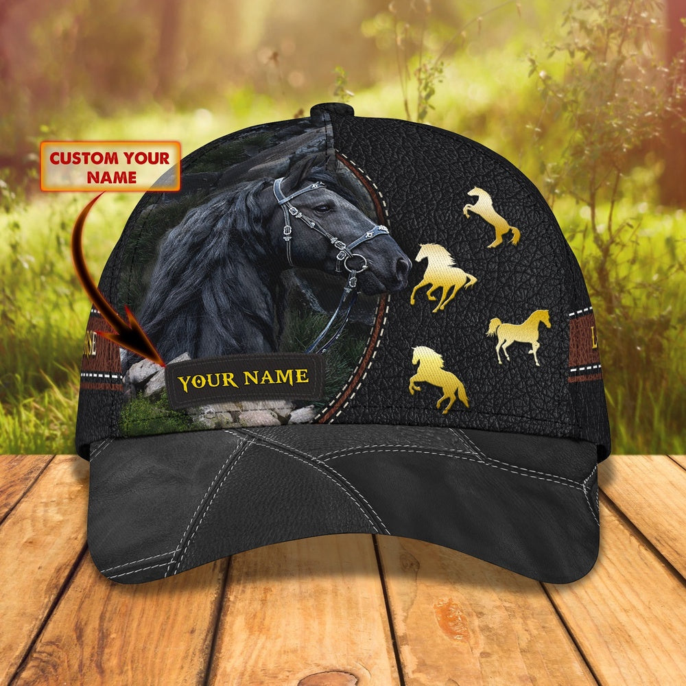 Love Horse Customized Name Cap, Farmer Cap, Cap For Farmers, Best Farm Hat, Farm Use Hat