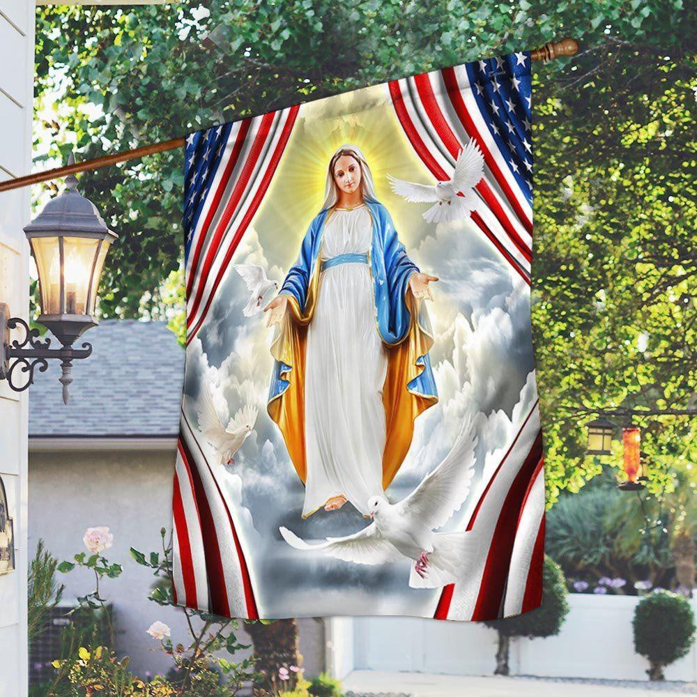 Mary Flag Mother Of Jesus Flag, Christmas Outdoor Decor Decoration