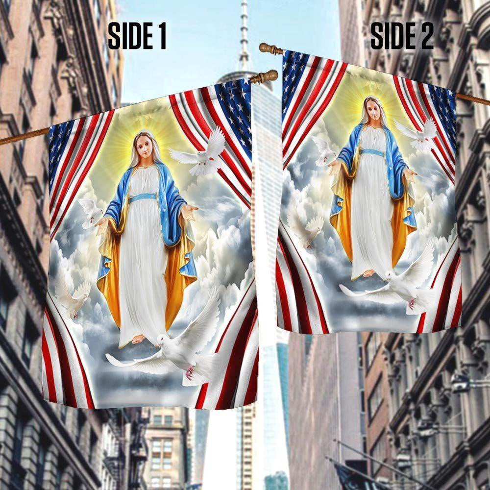 Mary Flag Mother Of Jesus Flag, Christmas Outdoor Decor Decoration