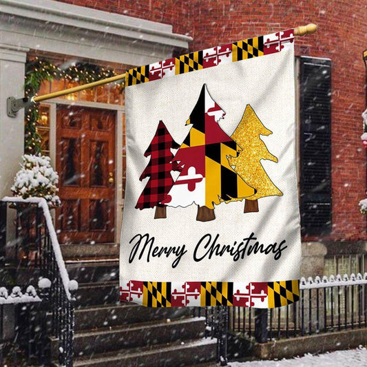 Maryland Christmas Flag Christmas Tree Maryland Christmas Decor, Christmas Outdoor Decor Decoration