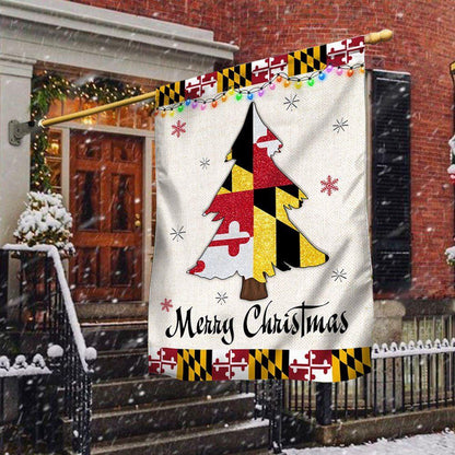 Maryland Christmas Flag Christmas Tree Maryland Christmas Decor, Christmas Outdoor Decoration