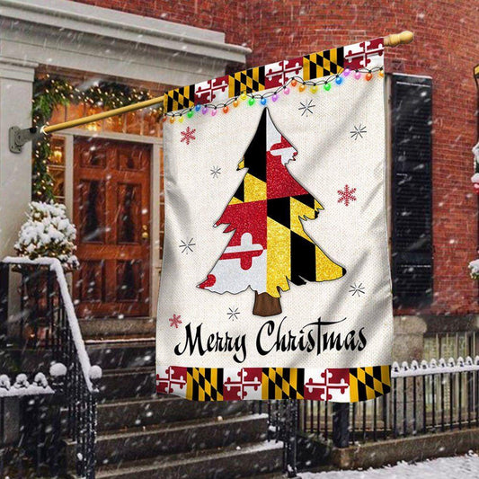 Maryland Christmas Flag Christmas Tree Maryland Christmas Decor, Christmas Outdoor Decoration