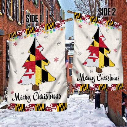 Maryland Christmas Flag Christmas Tree Maryland Christmas Decor, Christmas Outdoor Decoration