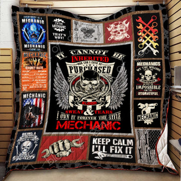 Mechanic Quilt Blanket, Farm Blanket, Farm Animal Blanket