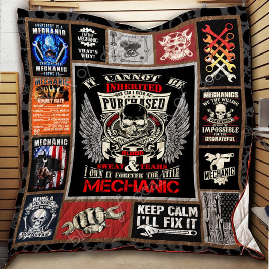 Mechanic Quilt Blanket, Farm Blanket, Farm Animal Blanket
