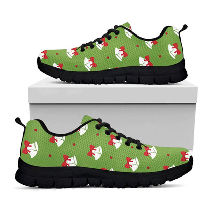 Merry Christmas Bells Pattern Print Shoes Sneaker, Christmas Shoes, Chistmas Sneaker, Christmas Running Shoes