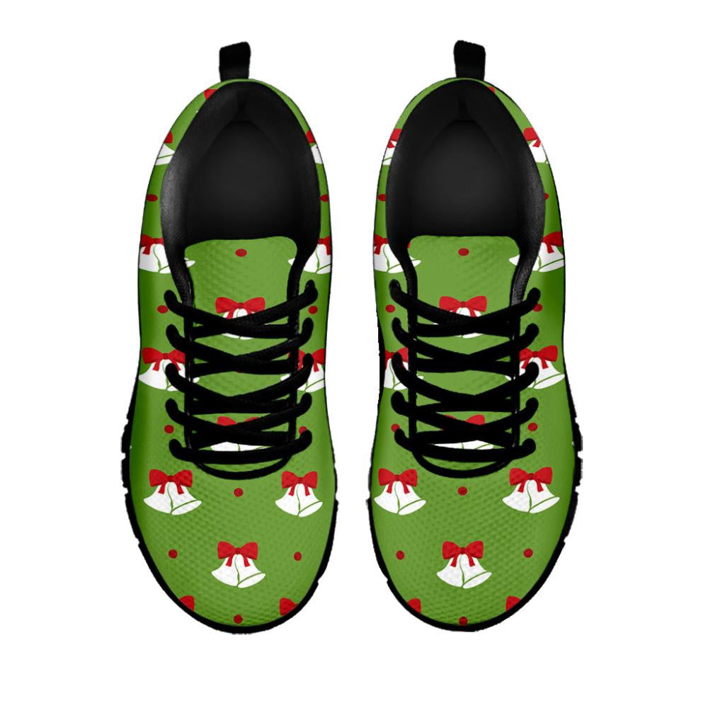 Merry Christmas Bells Pattern Print Shoes Sneaker, Christmas Shoes, Chistmas Sneaker, Christmas Running Shoes