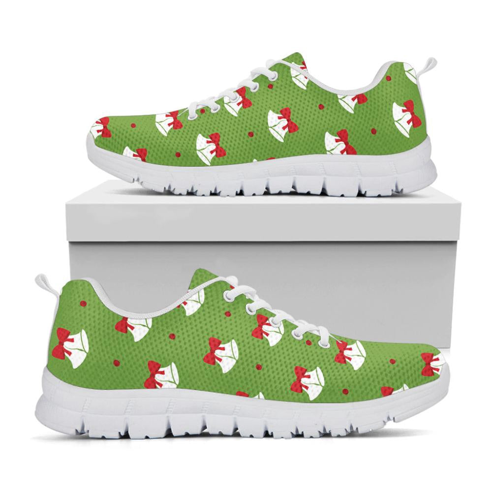 Merry Christmas Bells Pattern Print Shoes Sneaker, Christmas Shoes, Chistmas Sneaker, Christmas Running Shoes