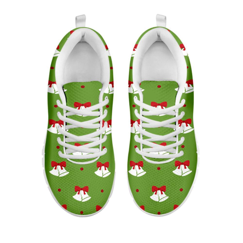 Merry Christmas Bells Pattern Print Shoes Sneaker, Christmas Shoes, Chistmas Sneaker, Christmas Running Shoes