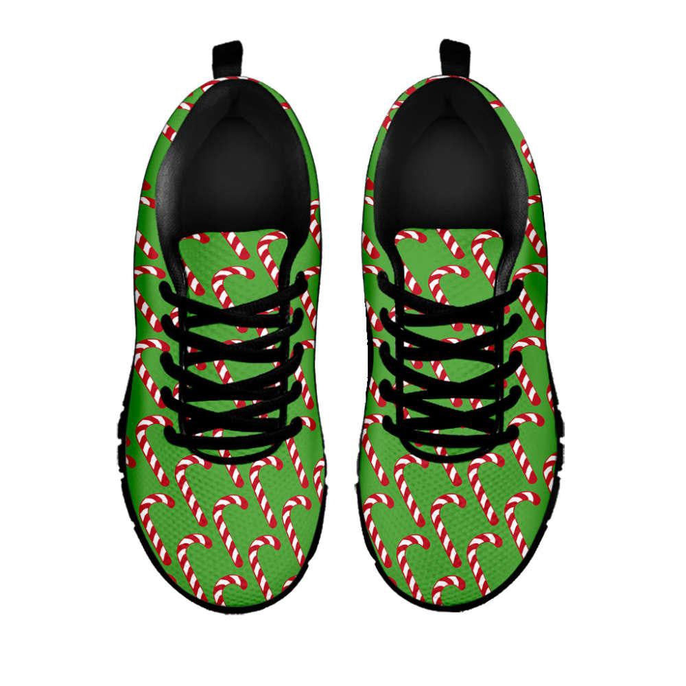 Merry Christmas Candy Cane Pattern Print Shoes Sneaker, Christmas Shoes, Chistmas Sneaker, Christmas Running Shoes