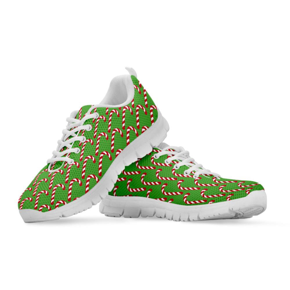 Merry Christmas Candy Cane Pattern Print Shoes Sneaker, Christmas Shoes, Chistmas Sneaker, Christmas Running Shoes