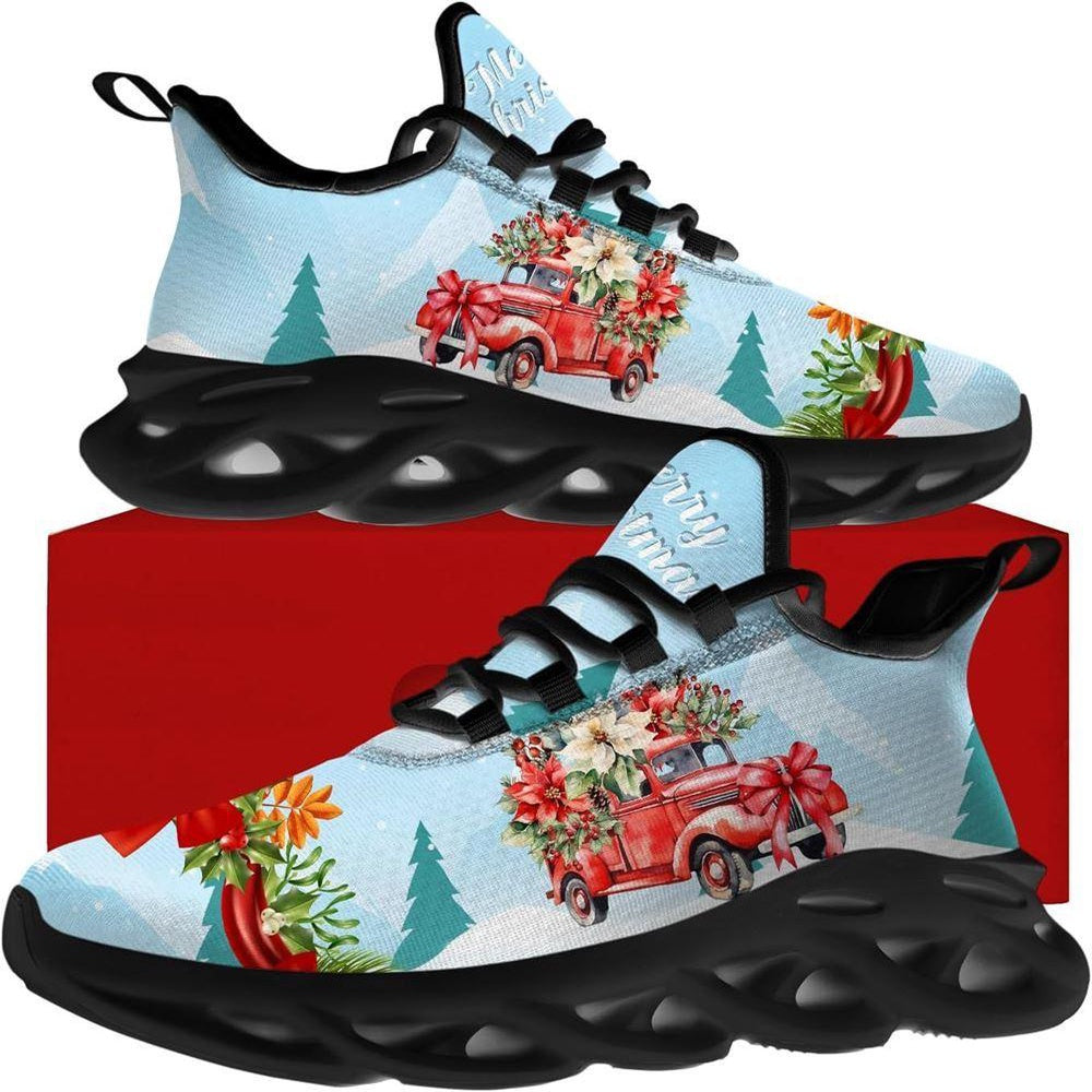Merry Christmas Car Max Soul Shoes, Christmas Sneakers, Christmas Shoes, Christmas Clunky Sneaker