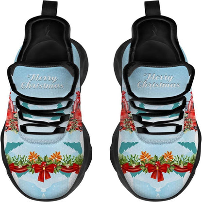 Merry Christmas Car Max Soul Shoes, Christmas Sneakers, Christmas Shoes, Christmas Clunky Sneaker