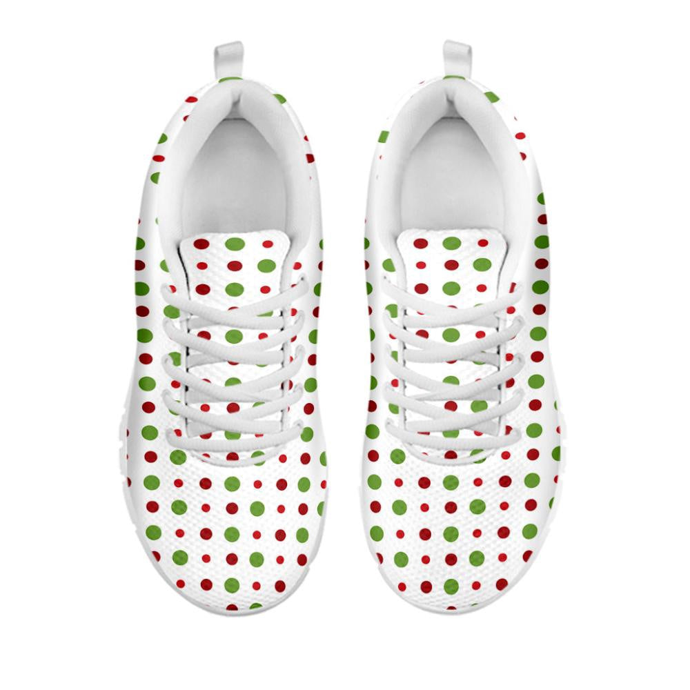 Merry Christmas Dots Pattern Print Shoes Sneaker, Christmas Shoes, Chistmas Sneaker, Christmas Running Shoes