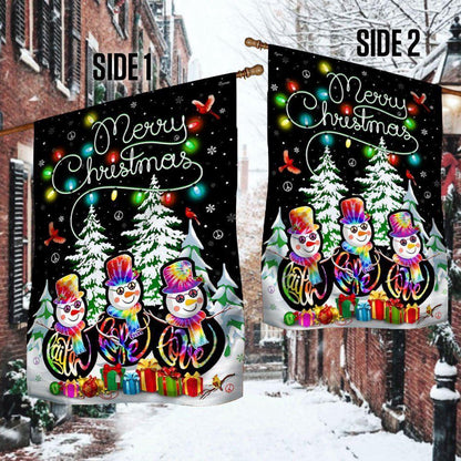 Merry Christmas Flag Faith Hope Love, Christmas Outdoor Decor Decoration