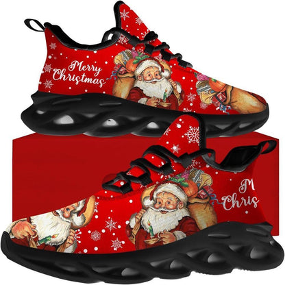 Merry Christmas Gift From Santa Max Soul Shoes, Christmas Sneakers, Christmas Shoes, Christmas Clunky Sneaker