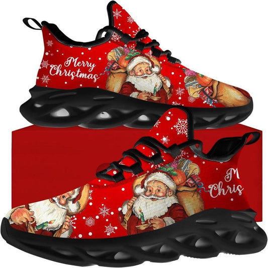 Merry Christmas Gift From Santa Max Soul Shoes, Christmas Sneakers, Christmas Shoes, Christmas Clunky Sneaker