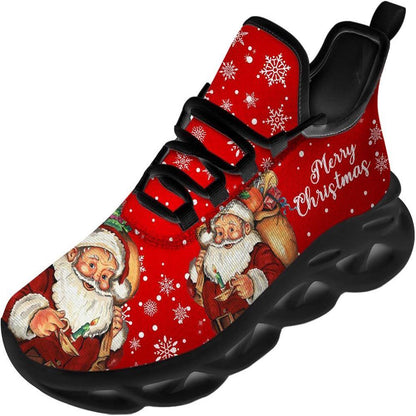 Merry Christmas Gift From Santa Max Soul Shoes, Christmas Sneakers, Christmas Shoes, Christmas Clunky Sneaker