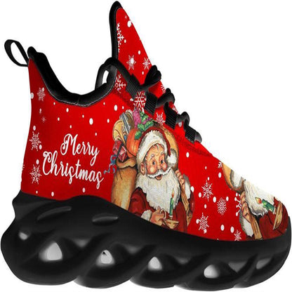 Merry Christmas Gift From Santa Max Soul Shoes, Christmas Sneakers, Christmas Shoes, Christmas Clunky Sneaker