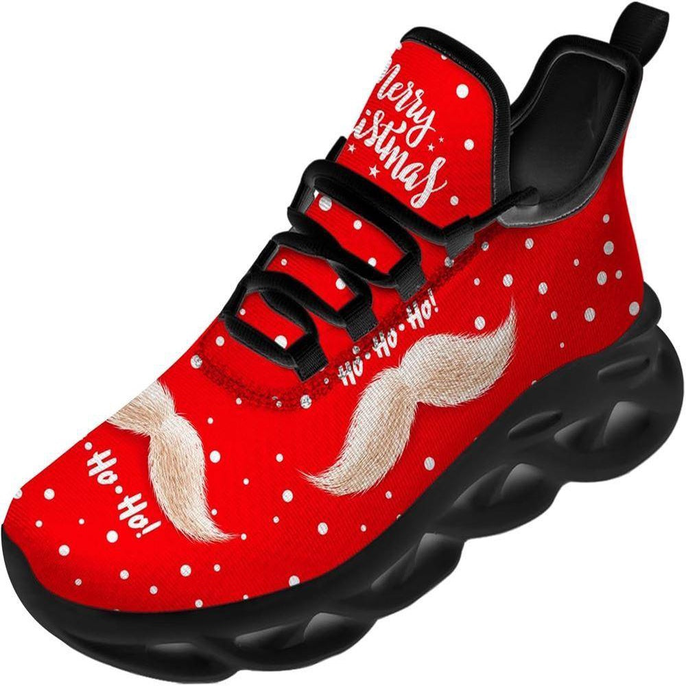 Merry Christmas Santa Claus Mustache Max Soul Shoes, Christmas Sneakers, Christmas Shoes, Christmas Clunky Sneaker