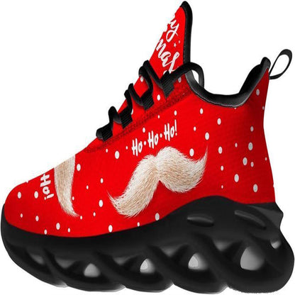 Merry Christmas Santa Claus Mustache Max Soul Shoes, Christmas Sneakers, Christmas Shoes, Christmas Clunky Sneaker