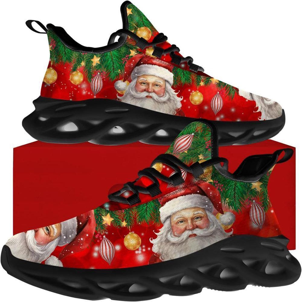 Merry Christmas Santa Max Soul Shoes, Christmas Sneakers, Christmas Shoes, Christmas Clunky Sneaker
