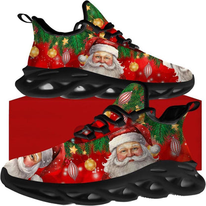 Merry Christmas Santa Max Soul Shoes, Christmas Sneakers, Christmas Shoes, Christmas Clunky Sneaker