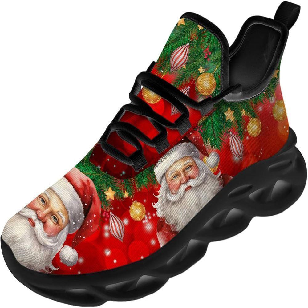 Merry Christmas Santa Max Soul Shoes, Christmas Sneakers, Christmas Shoes, Christmas Clunky Sneaker
