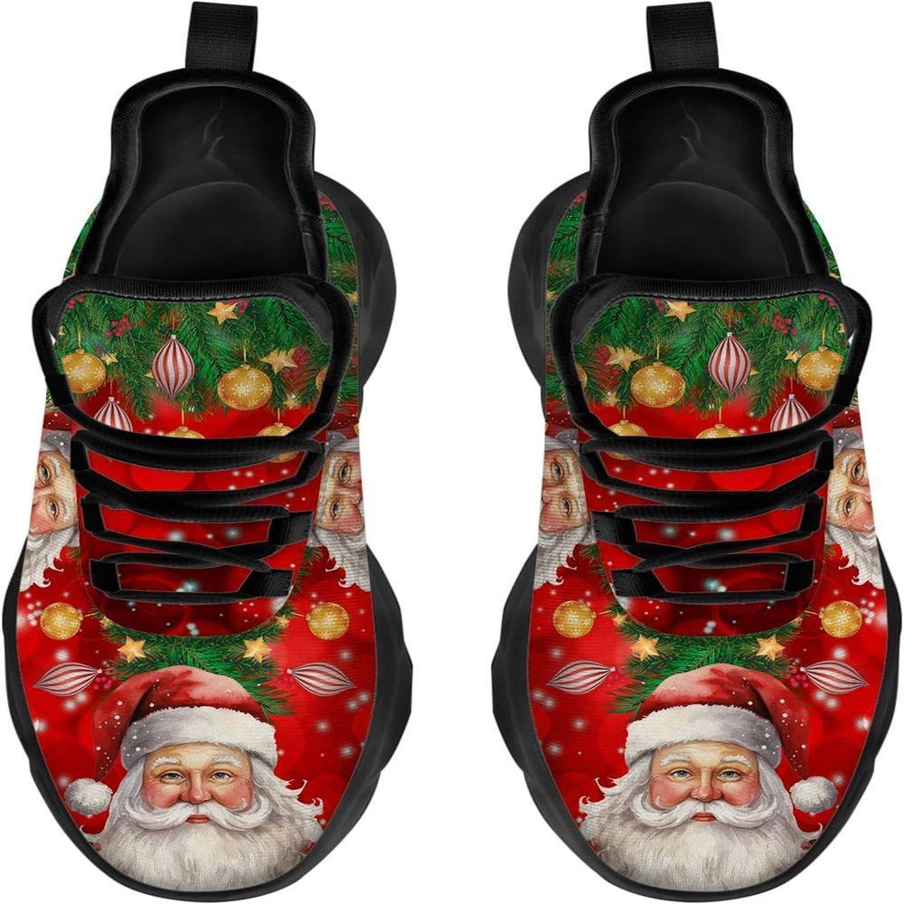 Merry Christmas Santa Max Soul Shoes, Christmas Sneakers, Christmas Shoes, Christmas Clunky Sneaker
