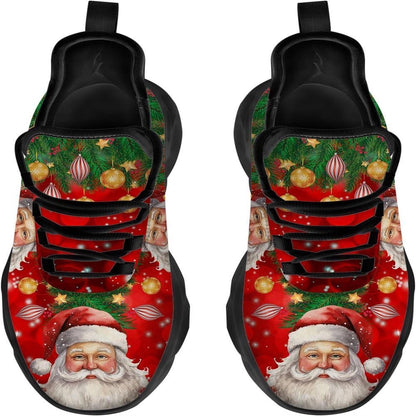 Merry Christmas Santa Max Soul Shoes, Christmas Sneakers, Christmas Shoes, Christmas Clunky Sneaker