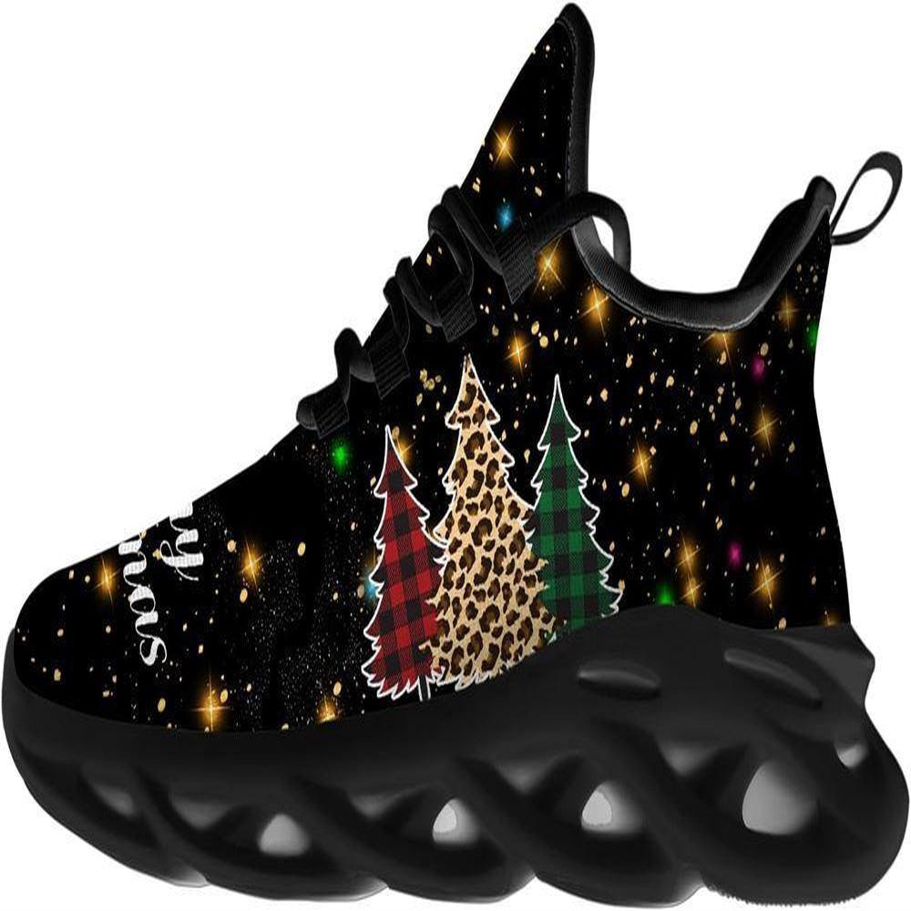 Merry Christmas Tree Max Soul Shoes, Christmas Sneakers, Christmas Shoes, Christmas Clunky Sneaker
