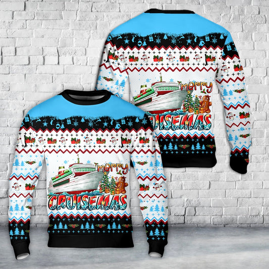 Merry Cruisemas Christmas Sweater, Christmas Ugly Sweater, Sweater Xmas, Ugly Sweater
