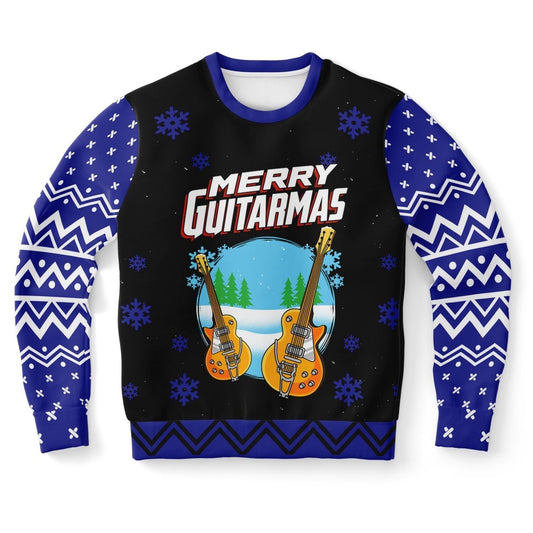 Merry Guitarmas Ugly Christmas Sweater, Christmas Ugly Sweater, Sweater Xmas, Ugly Sweater