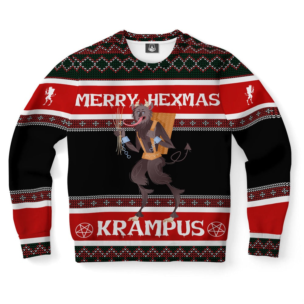 Merry Hexmas Krampus Ugly Christmas Sweater, Christmas Ugly Sweater, Sweater Xmas, Ugly Sweater
