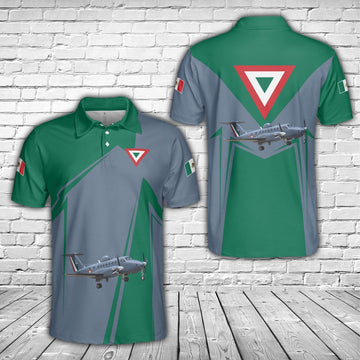 Mexican Air Force Beechcraft B300 King Air 350i Polo Shirt, Veteran Polo Shirt
