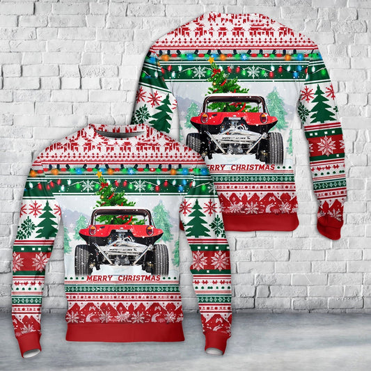Meyers Manx Dune Buggy Christmas Sweater, Christmas Ugly Sweater, Sweater Xmas, Ugly Sweater