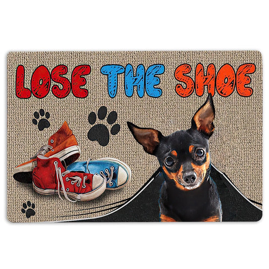 Miniature Pinscher Welcome Doormat, Miniature Pinscher Lose The Shoes Gift For Dog Puppy Pet Lover Welcome Doormat, Pets Home Decor Door Mat