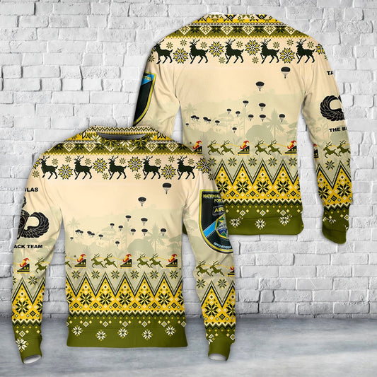 NTC Operations Group Tarantula Airborne Christmas Sweater, Christmas Ugly Sweater, Sweater Xmas, Ugly Sweater