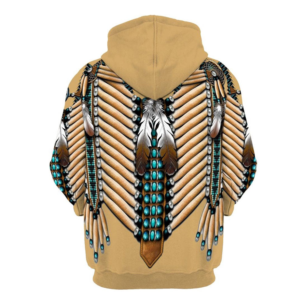 Native American Shaman Eagle All Over Print Hoodie, Native American Hoodie, 3D Native American Hoodie