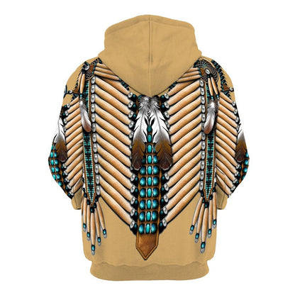 Native American Shaman Eagle All Over Print Hoodie, Native American Hoodie, 3D Native American Hoodie