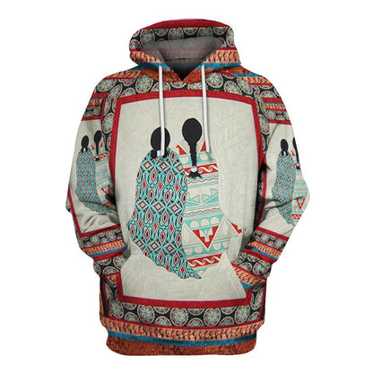 Native American Sister All Over Print Hoodie, Native American Hoodie, 3D Native American Hoodie