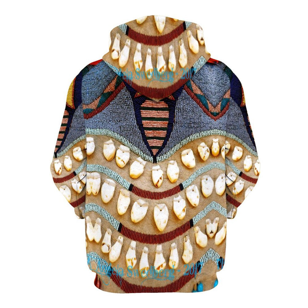 Native American Statue All Over Print Hoodie, Native American Hoodie, 3D Native American Hoodie