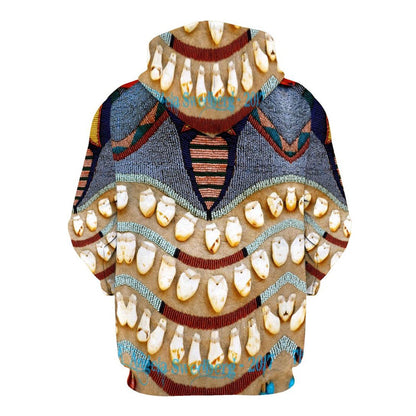 Native American Statue All Over Print Hoodie, Native American Hoodie, 3D Native American Hoodie