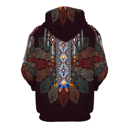 Native American Stones Necklace All Over Print Hoodie, Native American Hoodie, 3D Native American Hoodie
