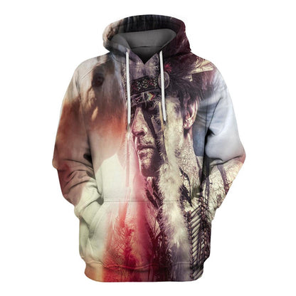 Native American Trail Of Tear All Over Print Hoodie, Native American Hoodie, 3D Native American Hoodie